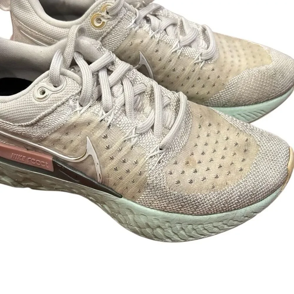 Nike React Infinity Run Flyknit – Phantom/Pink/Mint | Women’s Size 5.5